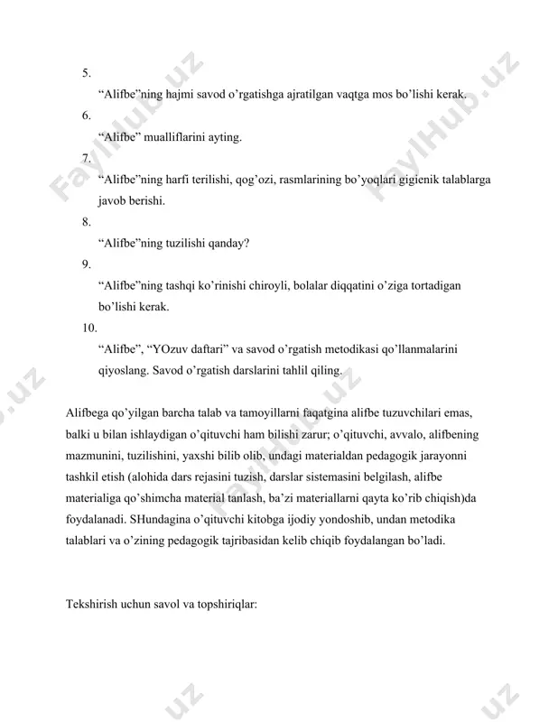 arni takomillashtirish yo’llari. 5. yaxshi o’qish malakasi sifatlarini egallashning ta’limiy va ma’naviy ahamiyati. o’qish inson hayotida muhim ahamiyatga ega. o’qish orqali inson borliq, jamiyat haqida bilimga ega bo’ladi, o’qishni bilmagan odamning ko’zi ojiz kishidan farqi yo’q. boshlang’ich sinfda o’qish faoliyati barcha fan darslarida amalga oshiriladi. lekin o’qishga o’rgatishning yo’l-yo’riqlarini o’qish metodikasi ishlab chiqadi. o’qish metodikasining kichik yoshdagi o’quvchilarning umumiy rivojlanishi, psixologiyasi, xususiy metodika sohasidagi yutuqlar bog’liq fanlar yutug’i asosida shakllanib boradi. masalan, eski maktablarda o’qish quruq yod olish metodida o’rganilgan bo’lsa, hozirgi maktablarda o’qish izohli o’qish metodida olib boriladi. yod olish metodida matndagi so’zlarga izoh berishga, mazmunini tushuntirishga, o’qilganni qayta hikoyalashga, umuman olganda, o’qishning ongli bo’lishiga mutlaqo e’tibor berilmagan. ularda ko’proq to’g’ri talaffuzga, qiroat bilan o’qishga, ifodali o’qishga katta e’tibor berilgan. hozir maktablarda o’qish izohli o’qish metodida olib borilyapti. izohli o’qishga keyingi ma’ruzalarda to’xtalamiz. o’qish darslarida o’quvchilar tabiat, jamiyat, unda yashovchi kishilar hayoti, ularning o’tmishi, hozirgi yashash tarzi, mashhur kishilari …
