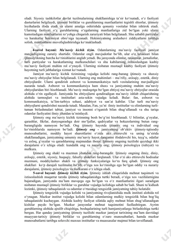 lik faylasuf, sotsiolog olvin toffler (1928 yilda tug‘ilgan) tomonidan muomalaga kiritilgan, u postindustrial jamiyatni axborotlashgan jamiyat, deb ataydi. axborotlashgan jamiyat deganda informatsiya, ijodiyot va intellektual texnologiyaning ahamiyati ortib borgan jamiyat nazarda tutiladi. bu jamiyat kompyuterlar, lazer texnikasi, biotexnologiya, gen injeneriyasi, informatika, elektronika, televideokommunikatsiya rivoji bilan bog‘liq ravishda mavjud bo‘la oladi. bu jamiyatda asosiy e’tibor mashinalarni o‘zgartirishga emas, balki kishilar ongi va madaniyatini o‘zgartirishga qaratiladi. [1: 1 фалсафа. қомусий луғат.-т., «шарқ» , 2004 йил, 331-332-бетлар] ijtimoiy falsafa fani doirasida ideal jamiyatga nisbatan «fuqarolik jamiyati» tushunchasi qo‘llanadi. garchi fuqarolik jamiyati tushunchasi iste’molga nisbatan keyin kiritilgan hisoblansa-da, aslida u haqidagi falsafiy fikrlar qadimiy davrlardan shakllangan. aristotel «siyosat» asarida fuqarolik jamiyati muammosiga diqqatini qaratgan va uni «polis» sifatida ifodalagan. abu nasr forobiy «fozil odamlar shahri» asarida fuqarolik jamiyatiga xos xususiyat – boshqaruvning jamoatchilik asoslari haqidagi g‘oyalarni ilgari surgan. jamiyat mohiyatini falsafiy idrok etish, uning kelib chiqishi, tarkibi, insonning jamiyatdagi o‘rni va roli kabi masalalar …