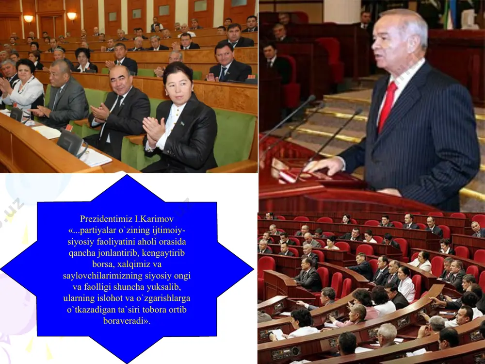 arbiyalash hamda xalq ichidan elitalarni shakllantirishga qaratilgan. ommaviy partiyalarning dastlabki tashkilotlari xududiy va ishlab chiqarish (ishlab chiqarish tashkilotlari) belgilari asosida tuziladi, lekin komitetlardan farqli ularoq yangi a'zolar kirishi uchun ochiq. xattoki, ommaviy partiyalar o'z qatorlarining kengayishidan manfaatdor. negaki, partiya asosan a'zolik to'lovlari orqali kun kechiradi. partiyalarning soni oshib borishi va moliyaviy savollar bilan shug'ullanish majburiyati bu xildagi partiyalarni dastlabki tashkilotlarning yuqori tashkilotlarga bo'ysunish strukturasining ierarxiyasiga va yirik boshqaruv apparatlarining vujudga kelishiga olib keldi. m. dyuverje ommaviy partiyalarning 3ta turini bergan: sotsiolistik, kommunistik va fashistik partiyalar. xx asr siyosiy xayotga juda ko'p o'zgarishlar kiritdi. bu o'zgarishlar avvalom bor ommaning siyosiy ongi oshishi, saylash huquqining ommaviylashuvi va shu tufayli ommaning keng miqyosida siyosatga berilishi bilan bog'liq. bu sabablarning oqibati sifatida asrimizning ikkinchi yarmidan boshlab vujudga kela boshlagan ijtimoiy siyosiy harakatlar va jamoatchilik tashkilotlarini keltirishi mumkin. bu harakatlar va tashkilotlar eng dolzarb ijtimoiy muammolarni olib chiqishi va keng aholi qatlamlarida o'z tarafdorlarini topishi …