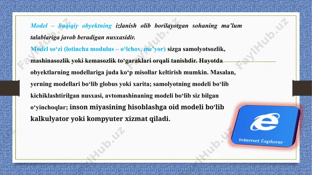 model va uning turlari - Page 4