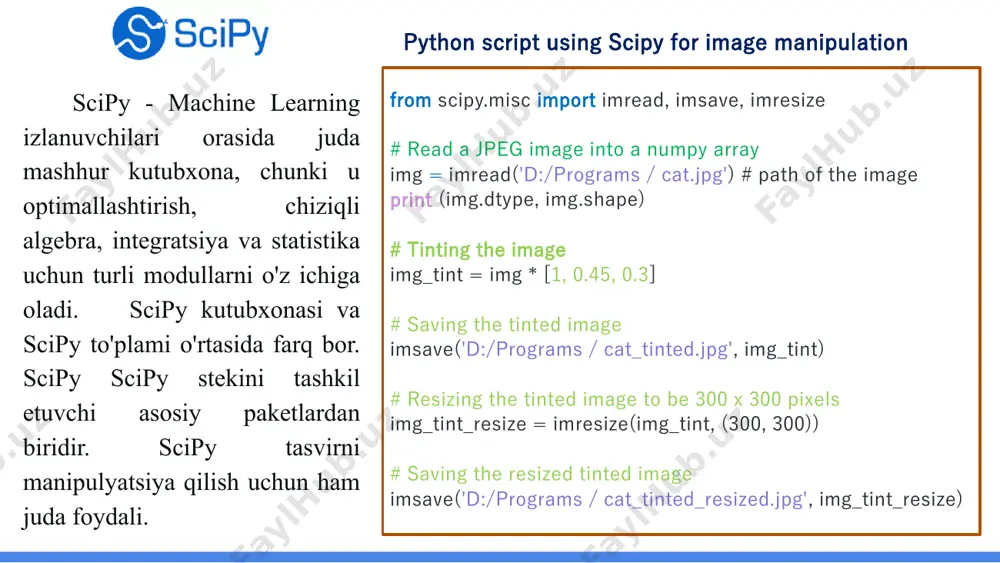 # n is batch size; d_in is input dimension; # h is hidden dimension; d_out is output dimension. n, d_in, h, d_out = 64, 1000, 100, 10 # create random input and output data x = torch.random(n, d_in, device=device, dtype=dtype) y = torch.random(n, d_out, device=device, dtype=dtype) # randomly initialize weights w1 = torch.random(d_in, h, device=device, dtype=dtype) w2 = torch.random(h, d_out, device=device, dtype=dtype) learning_rate = 1e-6 for t in range (500): # forward pass: compute predicted y h = x.mm(w1) h_relu = h.clamp(min=0) y_pred = h_relu.mm(w2) # compute and print loss loss = (y_pred - y).pow(2).sum().item() print(t, loss) #backprop to compute gradients of w1 and w2 with respect to loss grad_y_pred = 2.0 * (y_pred - y) grad_w2 = h_relu.t().mm(grad_y_pred) grad_h_relu = grad_y_pred.mm(w2.t()) grad_h = grad_h_relu.clone() grad_h[h google colaboratory”ga o‘ting: google colabda ishlash ketma-ketligi u siz uchun yangi google colab daftarini ochadi. yoki siz to'g'ridan-to'g'ri google colab-ga kirishingiz mumkin. siz quyidagi …