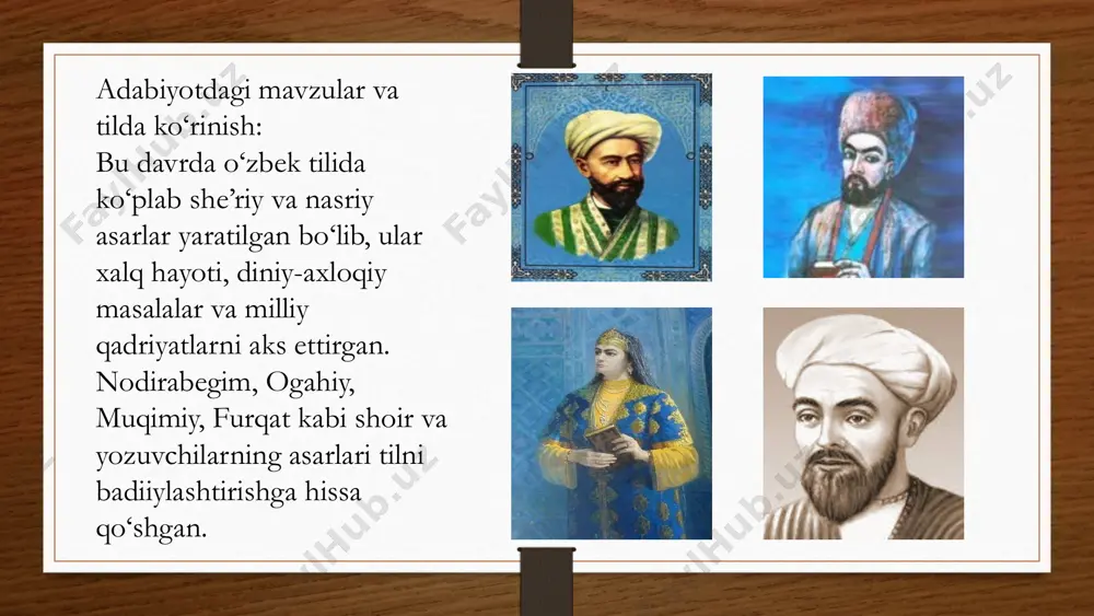 ida so'zlarning shakllanishi va o'zgarishi tizimi mavjud. sintaktik o'zbek adabiy tilining sintaktik tizimi so'zlarning gapga qo'shilishi va gaplarning tuzilishini o'z ichiga oladi. 9 image7.png image8.png image9.png image10.jpeg image11.jpeg image12.jpeg image13.jpeg image14.jpeg image15.jpeg image16.jpeg image17.jpeg image18.png image19.png image20.png image21.png image22.png image23.png image3.png image4.png