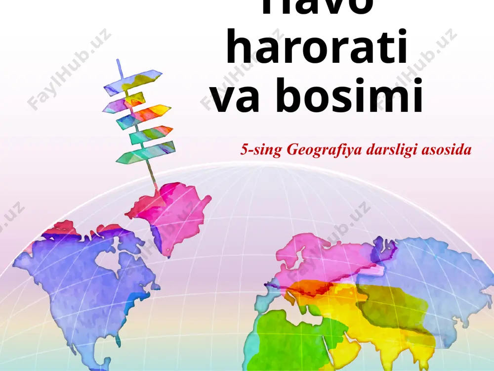 hunki havo bosimi odam tanasidagi ichki bosim bilan bir xil, ya’ni muvozanatlashgan. yuqoriga ko‘tarilgan odamga havo bosimining kamayishi seziladi. agar tog‘da 3000 m balandga ko‘tarilsa, nafas qisiladi, bosh aylanadi, 4000—5000 m balandda burun qonashi, tomirlar yorilishi mumkin. havo bosimi barometr asbobi bilan o‘lchanadi («baros» — og‘irlik, bosim, «metr» — o‘lchash). barometr ikki xil bo‘ladi: simobli barometr va metall barometr — aneroid (52-rasm). 760 mm a) b) 52-rasm. simobli barometr (a) va metall barometr — aneroid (b). simobli barometr asosan uzunligi 1 m va kengligi 1 sm bo‘lgan shisha naychadan iborat. naychaning bir uchi berkitilgan bo‘ladi. shisha naycha millimetrlarga bo‘lingan. dengiz bo‘yida havo harorati 0°c bo‘lganda barometr naychasidagi simob 760 millimetr (mm)ni ko‘rsatadi. shunda havo bosimi 760 mm simob ustuni bosimiga teng bo‘ladi. bunday bosim normal (me’yordagi) bosim deyiladi. dengiz bo‘yidan balandlikka ko‘tariladigan bo‘lsa, har 100 m ko‘tarilganda barometrdagi simob 10 mm pasayadi (yoki har 10 mda 1 mm pasayadi). savol …