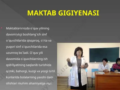 maktab gigiyenasi — PPTX