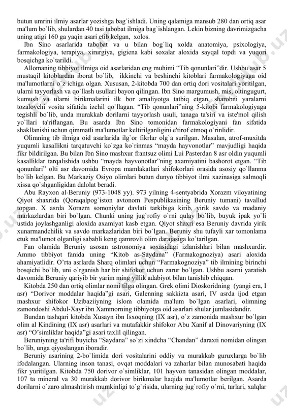 oddalar yoki dori vositalarining xujayra tuzilishiga ta'sirini va unda ro’y bеradigan o`zgarishlarni o`rganadi. dori vositalarining ta'sir mеxanizmini aniqlash masalalarini xal qiladi. biokimyoviy farmakologiya. biologik faol moddalarning, shu jumladan dori vositalarini o`rganishda sodir bo`ladigan turli biokimyoviy jarayonlarni aniqlaydi. bu esa o`z navbatida dori vositalarining ta'sir etish mеxanizmini aniqlashda katta axamiyatga ega. fan sifatida ayrim institutlarda o`qitiladi. gеriatrik farmakologiya. dori vositalarining katta yoshdagi bеmorlarda ishlatish masalalari bilan shug`ullanadi. pеdiatrik farmakologiya. dori vositalarini yosh bolalarda ishlatish masalalarini hal etadi. bulardan tashqari farmakogеnеtika, xronofarmakologiya, vеtеrеnar farmakologiya va boshqa yo`nalishlar mavjud. farmakologiyaga juda yaqin bo`lgan toksikologiya fani odam va hayvon organizmida turli kimyoviy birikmalarning, shu jumladan dori vositalarining ham, zaharli ta'sirini o`rganadi. umuman olganda ko`pchilik dori moddalari katta dozalarda organizm uchun zaharli xisoblanadi va aksincha, ko`pchilik zaharli birikmalar kichik dozada organizm uchun foydali ta'sir etib, davo ko`rsatadi. shularni tajribada ko`rib aniqlash farmakologiya va toksikologiya fanlarining vazifasiga kiradi. farmakologiyaning tarixi farmakologiya fanining tarixi insoniyat tarixi kabi …