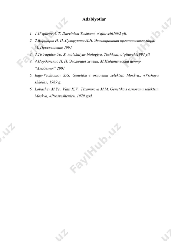 irsiyat va о‘zgaruvchanlik tiriklikning funksiyanal xossalar - Page 5