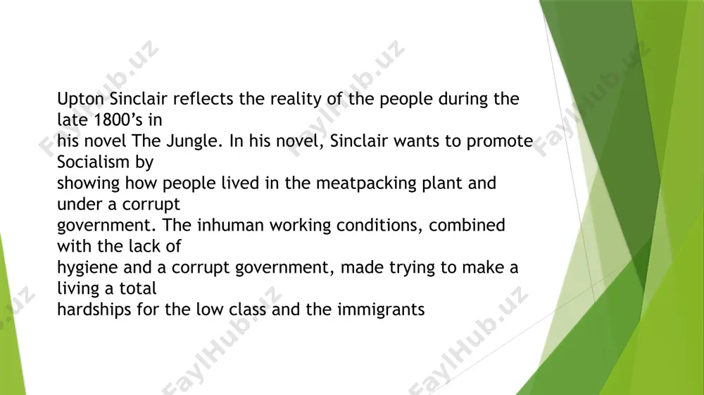 american capitalism in u. sinclair's novel "the jungle" - Page 5