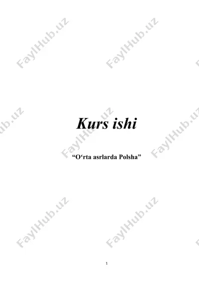 oʻrta asrlarda polsha — DOCX