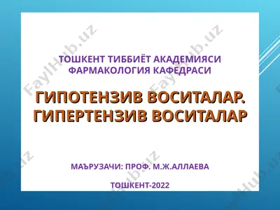 arterial gipertenziya — PPT