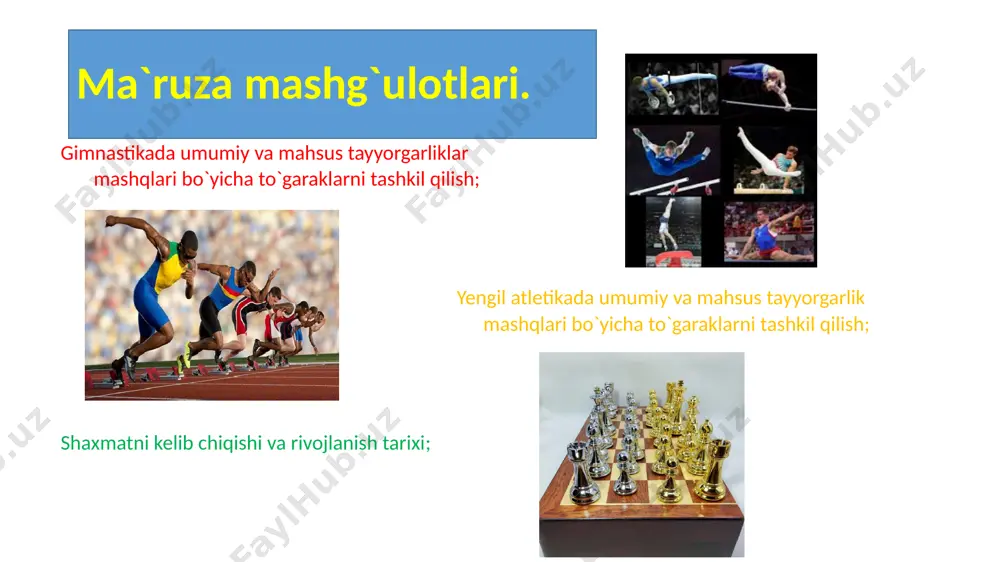 sport to‘garaklarini tashkil qilish - Page 5