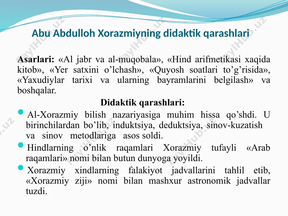sharq uyg’onish davrida pedagogik fikrlarning rivojllanishi - Page 5