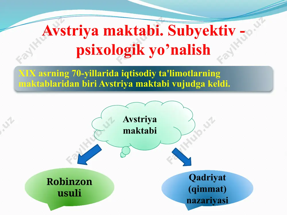 oiz stavkasi darajasi to’g’risida fikr yuritib, foiz kamayishi bilan insonlar kam jamg’aradilar (va aksincha) degan xulosa chiqaradi. «talab bahosi» rivojlantirilib, «talabning elastikhgi» konsepsiyasi ilgari suradi, bu talab hajmining baho (narx) o’zgarishiga bog’liqligi ko’rsatkichidir. j.b.klarkning iqtisodiy ta'limoti jon beyts kark (1847-1938) marjnalistlarning «amerika maktabi» vakili bo’lib, xix asr oxirida neoklassik yo’nalish shakllanishiga muhim hissa qo’shdi. klark amerika iqtisodiy assotsatsiyasining tashkilotchisi edi va 1893-1895-yillarda uning uchinchi prezidenti bo’lgan. «boylik falsafasi» (1886) va «boylik taqsimoti» (1899) nomli asosiy asarlarida iqtisodiyot fanining uch tabiiy bo’limlari, «ishlab chiqarish omillarining eng yuqori unumdorligi to’g’risidagi qonun» masalalarining yoritilishi muhimdir. klark iqtisodiyotni statika va dinamika qismlariga bo’ladi. u iqtisodiyot fanini uch qismga bo’ladi: 1) boylikning universal hodisalari; 2) ijtimoiy-iqtisodiy statika (boylik bilan keyin nima bo’lishi to’g’risida gap yuritiladi); 3) ijtimoiy-iqtisodiy dinamika (agar jamiyat faoliyat shakli va usulini o’zgartiradigan bo’lsa, bu sharoitda boylik va jamiyatning farovonligi bilan nima ro’y berishi haqida fikr yuritiladi). klark iqodiyotni barqarorlashtirishga qarshi dinamik shart-sharoitlarni …