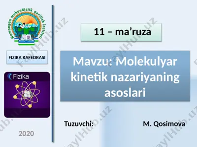 molekulyar kinetik nazariyaning asoslari — PPTX