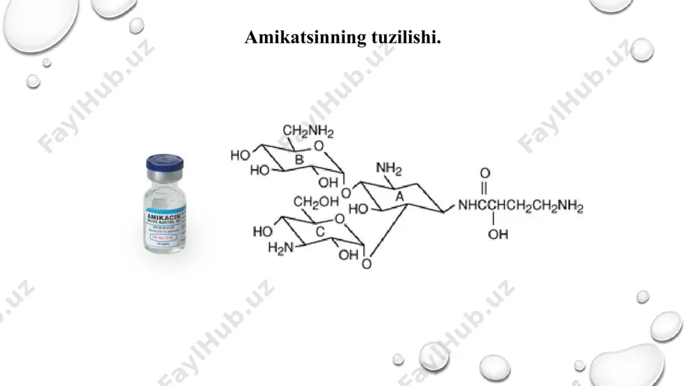 bo'linmaydi. c18 ustunlariga bo'linish mobil fazada asetat buferi yordamida yaxshilanishi mumkin. asetat ioni aminoglikozidlar bilan ion juftlarini hosil qilib, qarshi ion vazifasini bajaradi. odatda aminoglikozidlar ustunga bo'linish va ajratish xususiyatlarini yaxshilash uchun teskari fazali tahlildan oldin polar bo'lmagan guruh bilan hosil qilinadi. eng ko'p ishlatiladigan derivatizatsiya reagentlari o-ftaaldegid (opa) va 1-ftor-2,4-dinitrobenzol (fdnb). ajratish ustunlari odatda c8 yoki c18 materiallarini o'z ichiga oladi va mobil fazalar metanol va / yoki asetonitril bilan kislotali tamponlardan iborat. 1984 yilda essers tomonidan bildirilgan teskari fazali usul (26) bir vaqtning o'zida eng ko'p aminoglikozidlarni ajratishga qodir bo'lgan usul bo'lib qolmoqda. aminoglikozidlarning on-layn ustundan oldingi derivatizatsiyasi qo'llaniladi. mobil faza metanol-sirka kislotasidan iborat. dibekatsin, sisomisin, tobramitsin va gentamitsinning 4 ta komponentini bir xromatografik jarayonda ajratish mumkin. gentamitsin komponentlari c2 va c2a stereoizomerlari bir-biridan ajratilgan holda c1, c1a, c2a va c2 tartibida elute qilinadi. mobil fazada metanol ulushini kamaytirish orqali ko'proq qutbli aminoglikozidlar amikasin va neaminni ajratish mumkin. …