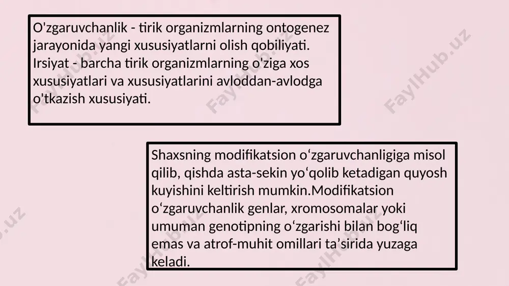 modifikatsion o’zgaruvchanlik - Page 5