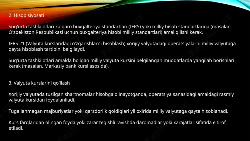 sug'urta tashkilotlarida valyuta operatsiyalari hisobi - Page 5