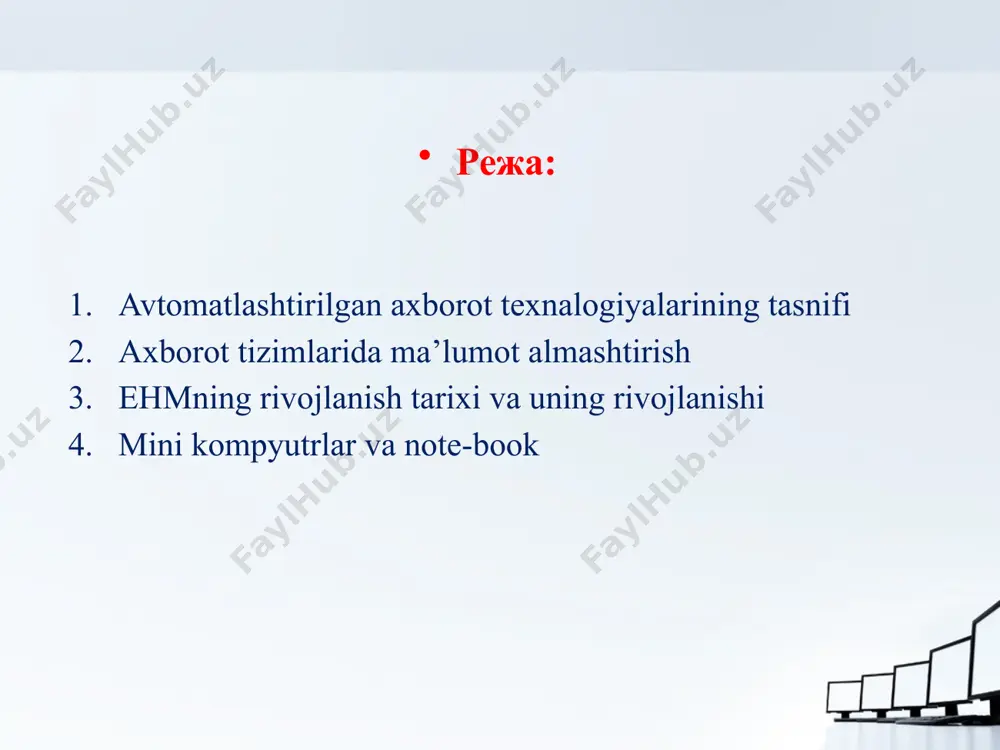 axborot texnologiyalari tasnifi - Page 2
