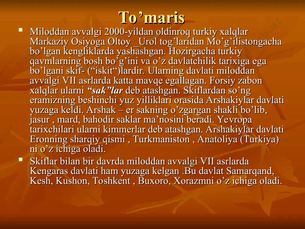 bir o’zi yengishini aytadi. shak hukumdorlari uning taklifiga rozi bo’lgach otboqar o’z quloq va burnini kesib, go’yo qabiladoshlaridan ozor ko’rgan qiyofada doro qo’shinlari huzuriga bo’radi. va ularni aldaydi. shiroqning achinarli holatini ko’rgan doro uning gaplariga ishonadi va u boshlagan yo’ldan boradi.shiroq uni 7 kun yurdirib, jazirama cho’lning o’rtasiga olib boradi. shiroqning 7 kunlik suv va ovqat olish taklifi bilan yo’lga chiqqan qo’shinning suvi va ovqati tugab, hammasi charchap toladi. 7 – kuni ham shaklardan darak bo’lmaganini ko’rgan qo’shin aldanganini sezadi. qo’shin boshlig’i shiroqni aldab suldab yo’lga solmoqchi bo’ladi. lekin u shuncha qo’shinni bir o’zi yenganligini aytib faxrlanadi. qo’shin lashkarboshisi renosbat g’azablanib, shiroqni chopib tashlaydi. spitamen sug`diyonada vatan ozodligi yo`lida aleksandr (iskandar)ga qarshi ko`tarilgan xalq qo`zg`oloni (q. spitamen qo`zg`oloni) rahbari. yozuvchi v. v. yanningyozishicha, spitamenning onasi — sug`d, otasi — sak qabilasiga mansub aslzoda xonadondan bo`lgan. spitamen yoshligida abjir, chaqqon yigit bo`lib o`sgan. otda chopish, kamon otish, qilichbozlikda unga hech kim …