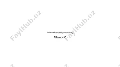 polimorfizm (polymorphism) — PPTX
