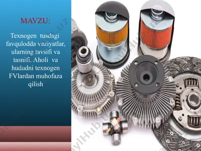 texnogen tusdagi favqulodda vaziyatlar — PPT