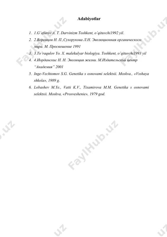 tirik materiyaning tiriklik darajalari - Page 5