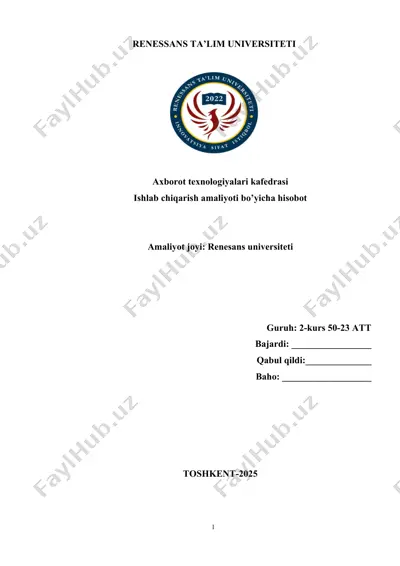foydalanuvchilarni boshqarish tizimi — DOCX