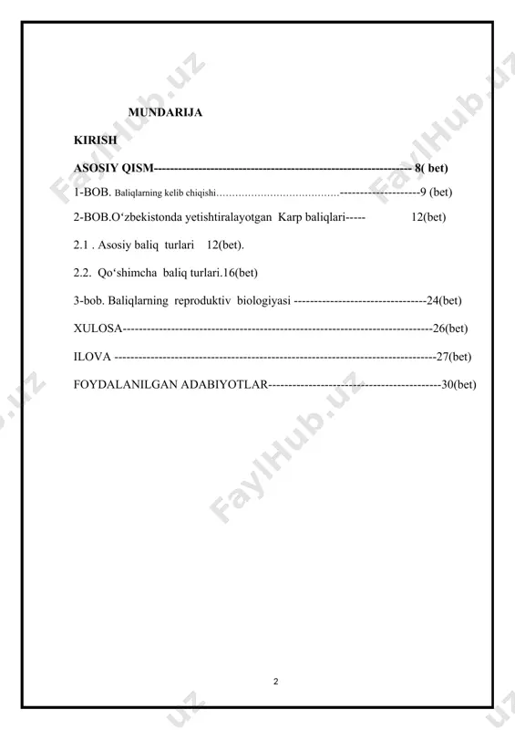 n, baliqlarga xos belgilar hali yuzaga kelmagan. bu jonivorning qoldiqlari yer qatlami yarim million kilometrcha keladigan volga, dnepr, ob, yenisey, amur, lena, ural, amudaryo, sirdaryo kabi daryolar, bulardan tashqari, behisob jilg‘a, soy, kanal, buloq va boshqa havzalardan iborat. mana shu sanab o‘tilgan sho‘r va chuchuk suvli havzalarda baliqlarning 1000 tacha turi yashaydi. bularning orasida 150 tadan ko‘proq turining iqtisodiy ahamiyati bor bo‘lib, ular ovlanadigan baliqlar hisoblanadi. seldsimonlar boshqa mamlakatlardagi kabi mdhda ham ko‘p tutiladi va mamlakatimizda ovlanadigan jami baliqlarning 20% ni tashkil etadi. karpsimonlar oilasiga mansub bo‘lgan zog‘orabaliq, qizil- ko‘z, oqcha kabi baliqlar bu jihatdan seldlardan keyin ikkinchi o‘rinda turadi. bulardan tashqari, ovlanadigan baliqlar orasida treskasimonlar, sulaymonbaliqlar (losossimonlar), bakralar (osyotrlar), sla va xamsalarning miqdori ham ancha salmoqlidir. raqamlarga murojaat qiladigan bo‘lsak, tarmoqning oxirgi yillardagi ymmdagi ulushi 0,1 % dan pasayib ketgan. yetarli miqdordagi suv zaxiralari (hovuzlar, suv omborlari, ko‘llar,kanallar va boshqalar) bo‘lishiga qaramasdan, yurtimizda baliq ishlab chiqarish ko‘rsatkichi 1991-yilda 27000 …