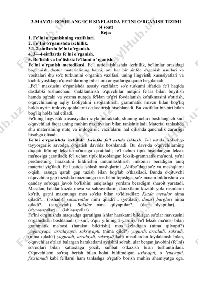 fe’lni o‘rganishning metodikasi — DOCX