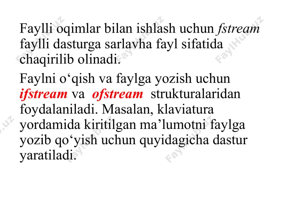 fayllar va fayllar bilan ishlash - Page 4