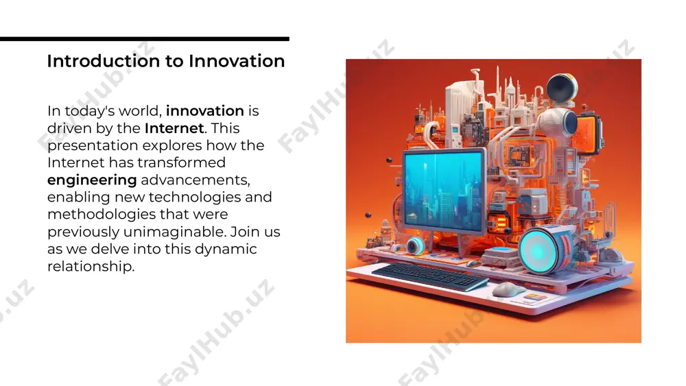 ternet in engineering will only grow. emerging technologies like ai and machine learning will further enhance connectivity, leading to unprecedented innovations and efficiencies. future of engineering in summary, the internet has fundamentally changed the landscape of engineering. by embracing these advancements, engineers can unlock new potentials and drive innovation forward, making the world a better place through technology. conclusion: embracing change