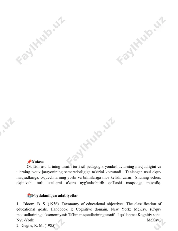 o'qitish usullarining tasnifi - Page 5