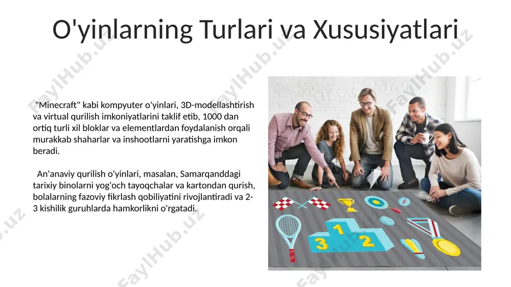 qurilish òyinlari va ularni tashkil etish - Page 5