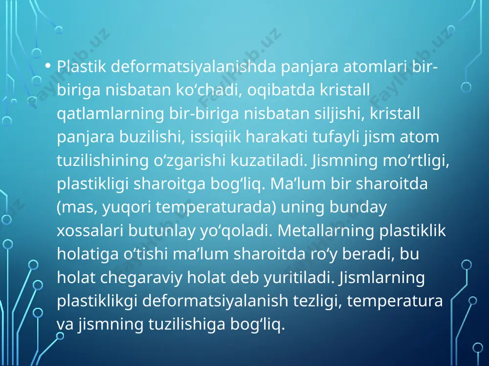 plastik deformatsiya va uning turlari - Page 5
