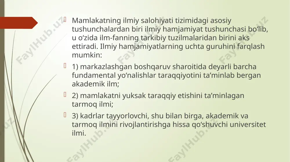 aqayev tomonidan asos solindi. bu maktab vakillari prof. i.ikromov, prof. j.abdullayev, a.xolxo‘jayev va boshqalar tomonidan panjaradagi ikki, uch va to‘rt darajali shryodinger operatorlarining spektral xossalari tadqiq qilinib, muhim ilmiy natijalar jahon matematiklar jamiyati tomonidan keng e‘tirof etilgan. bu yo’nalishdagi tadqiqotlar aqsh, fransiya, angliya, germaniya, malayziya kabi davlatlarning ilmiy tadqiqot markazlari bilan hamkorlikda olib borilmoqda. bu ilmiy maktabda 7 nafar fan doktorlari, 20 dan ortiq fan nomzodlari (falsafa doktorlari) tayyorlandi. tarixchilar ilmiy maktabiga markaziy osiyo xalqlari tarixining chuqur bilimdoni professor po‘lat soliyev va xiv-xv asr temuriylar davri manbashunosligining mutaxassisi professor i.umnyakovlar asos solishgan. bugungi kunda samarqand davlat universitetida ushbu maktab vakillari professorlar i.saidov, sh.g‘afforov, b.ergashev, b.g‘oyibov, g.normurodovalar, dosentlar m.nasrullayev, m.hoshimova, f.rashidova, s.muxiddinov, sh.xamraqulovalar ularning ilmiy ishlarini davom ettirmoqdalar. mexanika maktabining paydo bo’lishi - 1947 yillarda prof. i.s.kukles tomonidan nazariy mexanika kafedrasining ochilishi bilan asoslanadi. bu maktab vakillari – prof. r.i.xalmurodov, prof.x.xudoynazarov, prof.b.xo’jayorov, prof.a.z.xasanov, o.abdurashidov, v.burnashev va boshqalar tomonidan deformasiyalanuvchi qattiq jismlar …