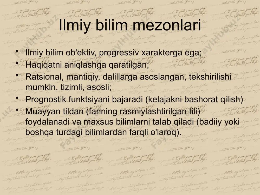 lob fizikada relativistik va kvant nazariyalarining shakllanishi, genetika, kvant kimyosining shakllanishi, statsionar boʻlmagan olam tushunchasi, kibernetika va tizimlar nazariyasi vujudga keladi. asosiy xususiyatlar: hkm - rivojlanayotgan, nisbatan to'g'ri bilim; tabiatni murakkab dinamik tizim sifatida tushunishga asoslangan voqelikning shaxsiy ilmiy suratlarini birlashtirish; ob'ekt "o'ziga o'xshash narsa" emas, balki barqaror holatlarga ega bo'lgan jarayondir; ob'ektning faoliyat vositalari va operatsiyalari bilan bog'liqligi; murakkab, rivojlanayotgan dinamik tizim, butunning holati uning qismlari holatlari yig'indisiga kamaymaydi; qat’iy, bir ma’noli bog‘lanish o‘rniga ehtimollik sabab bog‘lanishi; ob'ektni kuzatilayotgan dunyoning tashqarisida emas, balki uning ichida ekanligini yangi tushunish - savol berish usuli va bilish usullarini hisobga olgan holda kuzatish shartlari va vositalarini belgilash zarurati, haqiqatni tushunishga bog'liqlik, ob'ektivlik. , fakt, tushuntirish; yagona haqiqiy nazariya o'rniga ob'ektivlik elementlarini o'z ichiga olgan bir xil empirik asosning bir nechta nazariy tavsiflariga ruxsat beriladi. to'rtinchi inqilob 20-asr oxiri - 21-asr boshlari fanni kompyuterlashtirish, asboblar tizimlarining murakkabligini oshirish, fanlararo tadqiqotlarni ko'paytirish, kompleks dasturlar, empirik …
