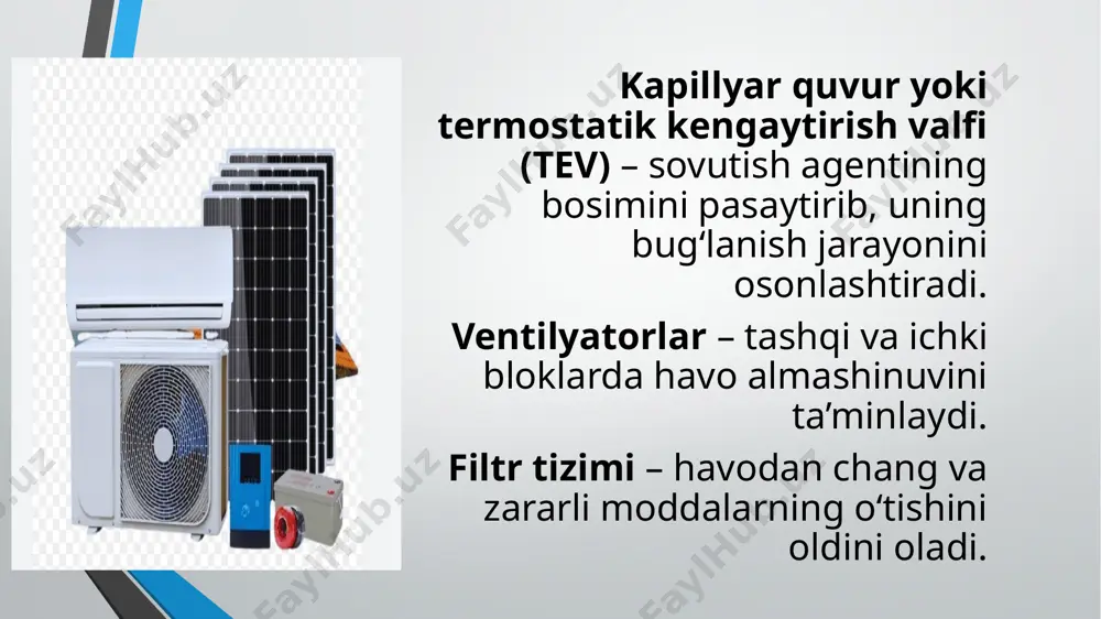 maxalliy split tizimli konditsionerlar, konstruksiyalari va ishlash rejimi - Page 5