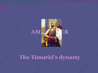 the timurid’s dynasty — PPTX