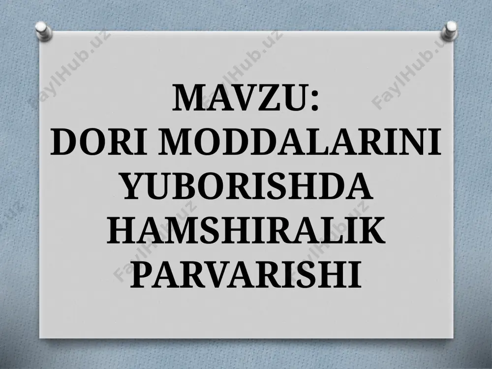 yyor holda keladi. tibbiyot hamshirasi majmuani o‘zgartirishi, suyuqlikni bir shishadan ikkinchisiga quyishi, kukun yoki xabdorilarni bir paketga solib qo‘yishi va kukunlardan eritma qilishi aslo mumkin emas. dorilarni etiketkasiz saqlashga ruxsat berilmaydi. hamshira dori-darmonlar berishdan oldin, uning qutisidagi yozuvini diqqat bilan o‘qib chiqishi lozim dorilar saqlanadigan maxsus shkaf hamshira postida turadi. javonga dorilar ular turiga qarab joylanadi: orqa tarafga yirikroq, old tarafga mayda dorilar. dori moddalarini yuborish usullari tashqi ichki (enteral) parenteral inyeksiya teri orasiga teri ostiga vena ichiga mushak orasiga inyeksiya dori moddalarini shpris yordamida teri orasiga, teri ostiga mushakka va boshqa sohalarga yuborish ignalar venaga uzunligi 5-6 sm, bo’shlig’i 0,3-0,5 mm teri ostiga uzunligi 8-10 sm, bo’shlig’i 0,8-1,5 mm mushak orasiga uzunligi 3-4 sm, bo’shlig’i 0,5-1 mm ampuladan shprisga dori olish algoritmi: shprisga dori eritmalarini tortishdan oldin ampuladagi yozuvni o`qish, rangi va tiniqligiga e`tibor berish, saqlanish muddatini tekshirib ko`rish zarur ampula qo`lga olinadi va dori eritmasini bo`g`zidan pastga tushurish …