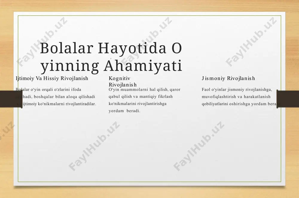 o'yin faoliyatini samarali tashkil etish - Page 3