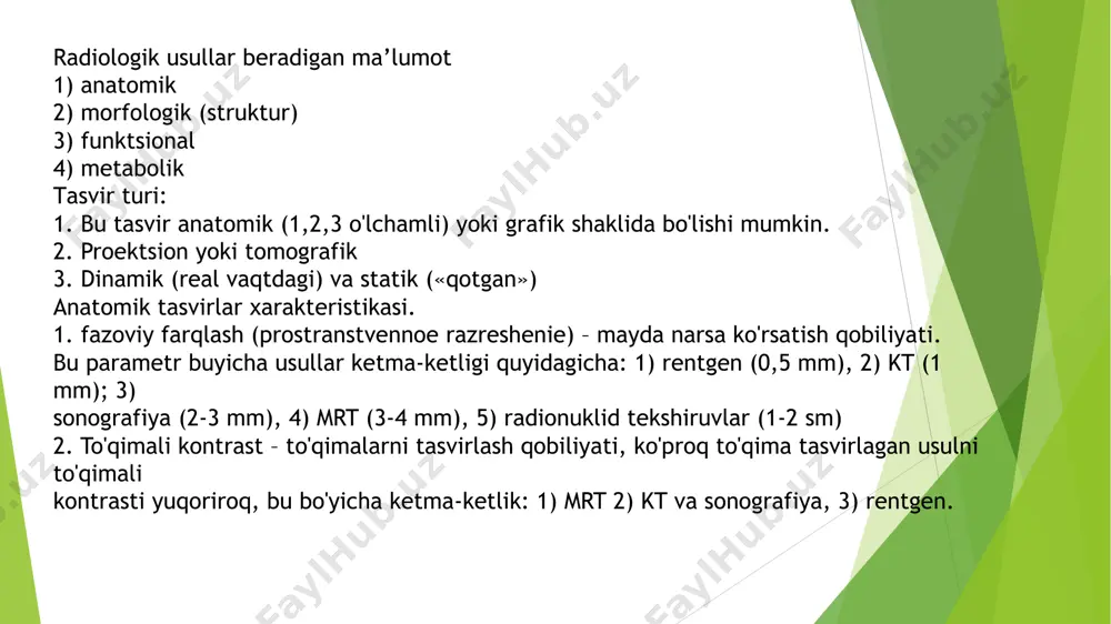 radiologik tekshiruv usullari - Page 5