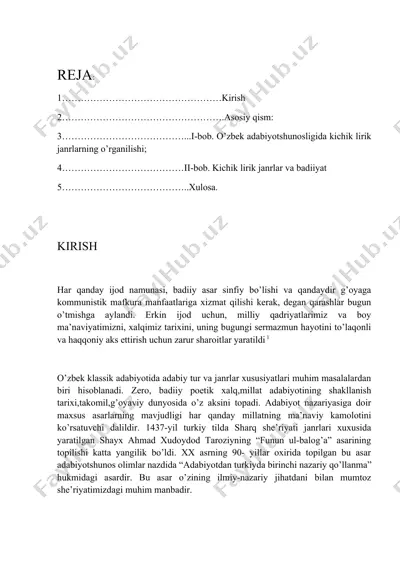 shayx ahmad xudoydod taroziyning “funun ul-balog’a” — DOCX