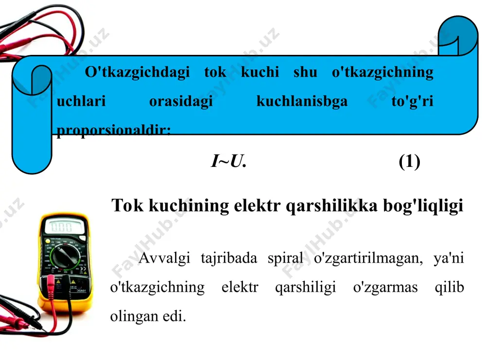 zanjirning bir qismi uchun om qonuni 8 - sinf - Page 5