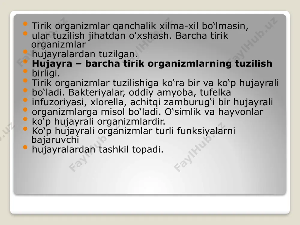 tirik organizmning tuzilishi - Page 5