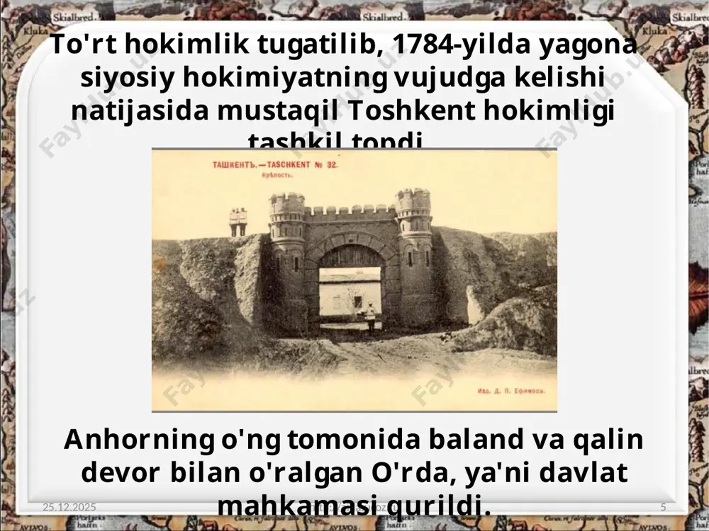 xviii asrning ikkinchi yarmi-xix asr boshlarida toshkent 8-sinf - Page 5