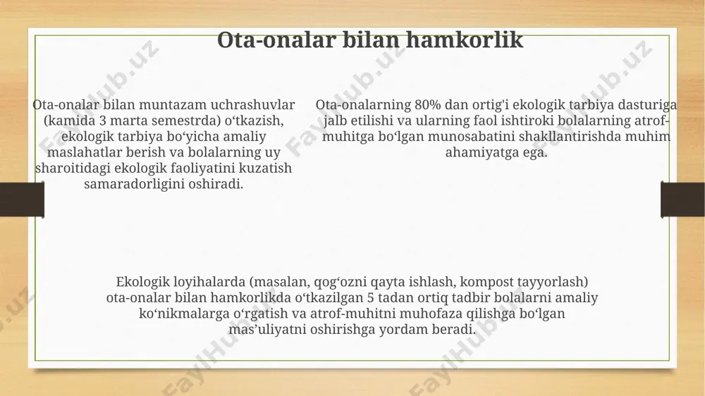 ekologik tarbiyada maktabgacha talim muassasalarining oʻrni - Page 5