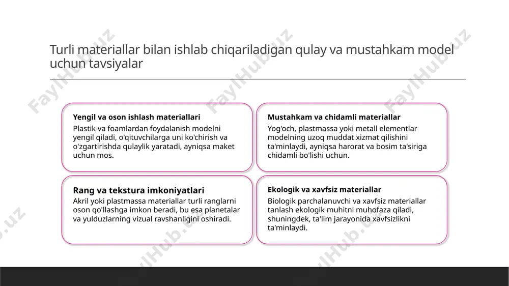 qodirov, s. qurollar va materiallar bilan astronomik maketlar ishlab chiqish. o‘zbekiston xalq ta'limi, 2017, 25(3), 33-36. e'tiboringiz uchun rahmat! /docprops/thumbnail.jpeg