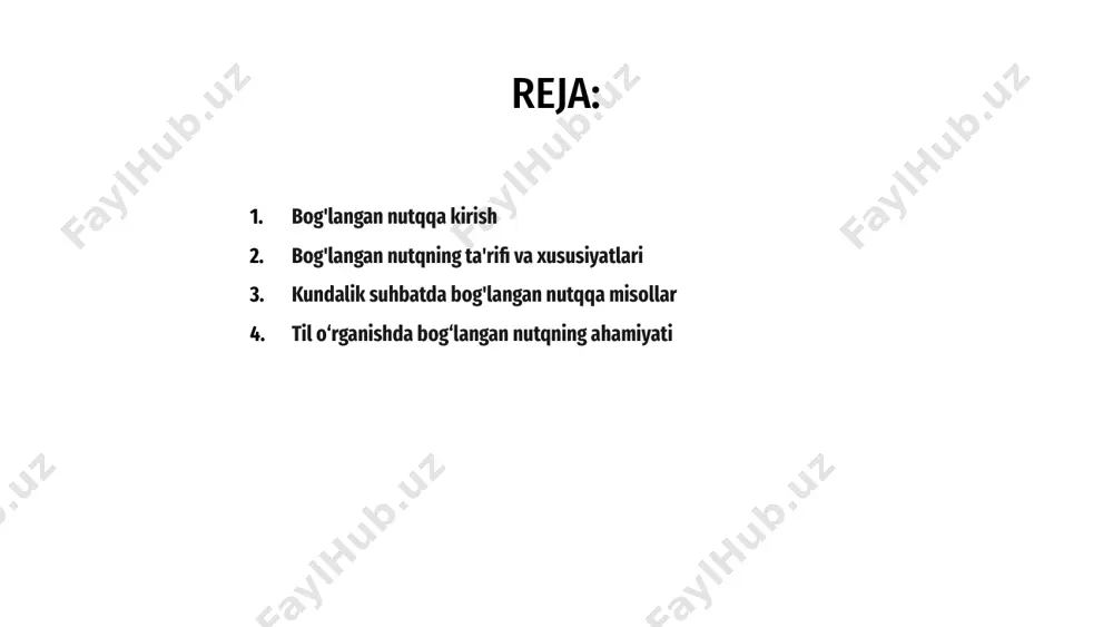 hakllarni tanib olish va bog'langan nutqni mashq qilish orqali odamlar o'zlarining nutq qobiliyatlarini oshirishlari mumkin. salavha bog'langan nutq tovushlarning tabiiy nutqda bir-biriga qo'shilib, ravonlik va tushunishga ta'sir qilish usulini anglatadi. bu til o‘rganishda juda muhim, chunki u real hayotdagi suhbatlarni aks ettiradi va tinglash va gapirish ko‘nikmalarini yaxshilaydi. 1 bog'langan nutqni tushunish orqali o'quvchilar ushbu tabiiy naqshlarni tanib olishlari va ishlab chiqarishlari mumkin, bu ularning nutqini yanada tabiiy va tushunarli qiladi. bu, shuningdek, talaffuzni o'zlashtirishga yordam beradi va individual so'zlarni aniqlashga bo'lgan ishonchni kamaytiradi. 3 til o'rganishda bog'langan nutqqa urg'u berish muloqot ko'nikmalarini sezilarli darajada oshirishi mumkin, bu esa o'quvchilarni o'ziga ishongan va haqiqiy dunyo suhbatlarida ona tilida so'zlashuvchilar bilan tushunish va ishtirok etish qobiliyatini oshirishi mumkin. 2 bog'langan nutqni tushunishdagi umumiy qiyinchiliklar a bog'langan nutq ona tilida so'zlashuvchilarning nutqdagi so'zlarni bir-biriga bog'lash usulini anglatadi, bu ko'pincha tovushlarning o'zgarishiga yoki tushib qolishiga olib keladi. bu o'quvchilarga bog'langan nutqni tushunishni qiyinlashtirishi …