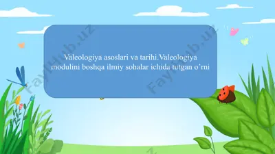 valeologiya asoslari va tarixi — PPTX