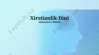 xristianlik dini — PPTX