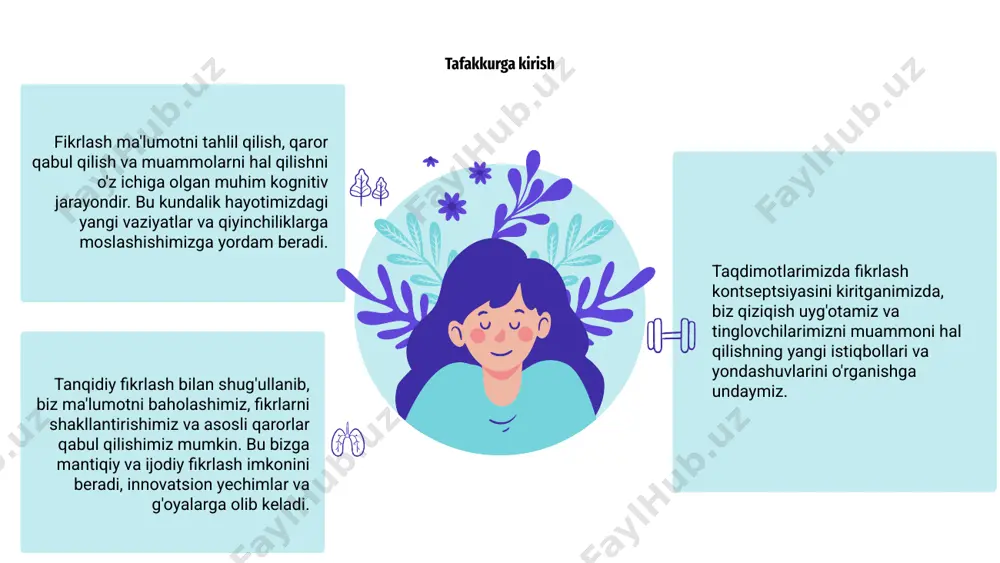 un ijodiy fikrlash texnikasi kuchidan foydalanishlari mumkin. mars is a cold place mantiqiy fikrlashning ahamiyati mantiqiy fikrlash aql va dalillarga asoslangan to'g'ri qarorlar qabul qilishimizga yordam beradigan muhim mahoratdir. bu ma'lumotni tahlil qilish, naqshlarni aniqlash va xulosalar chiqarishni o'z ichiga oladi. mantiqiy fikrlashni qo'llash orqali biz murakkab muammolarni samarali hal qilishimiz va yaxshi ma'lumotga ega tanlov qilishimiz mumkin. bu bizga tanqidiy fikrlash, dalillarni baholash va hissiyotlar yoki shaxsiy noto'g'ri qarashlarga tayanish kabi umumiy tuzoqlardan qochish imkonini beradi. bizning tez sur'atlar bilan rivojlanayotgan dunyomizda mantiqiy fikrlash qobiliyati har qachongidan ham muhimroqdir. bu bizga noaniqliklardan o'tish, xavflarni baholash va hayotimiz va atrofimizdagi dunyoga ijobiy ta'sir ko'rsatadigan qarorlar qabul qilish imkonini beradi. mental health infographics kognitiv noto'g'ri fikrlar va fikrlash xatolar noto'g'ri qaror qabul qilishga olib kelishi mumkin bo'lgan umumiy aqliy yorliqlardir. ushbu noto'g'ri fikrlar ma'lumotni qanday qabul qilishimizga va qarorlar chiqarishimizga ta'sir qilishi mumkin. ushbu noto'g'ri fikrlardan xabardor bo'lish tanqidiy fikrlash qobiliyatlarini …